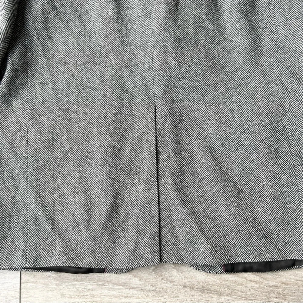 Land’s End Pure Wool Herringbone Tweed Blazer - Picture 15 of 16